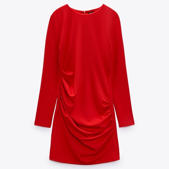 ZARA ruched mini dress- BNWT - Picture 5 of 7